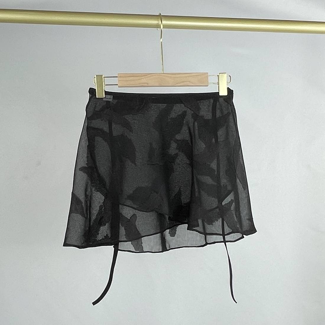 Black feather skirt